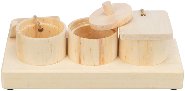 Snack Cups, wood, 15×4.5×6cm