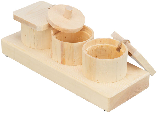 Snack Cups, wood, 15×4.5×6cm