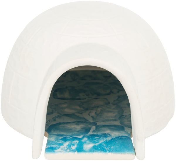 Iglu mit Kühlplatte, Maus/Hamster, Keramik, 13×9×15cm,