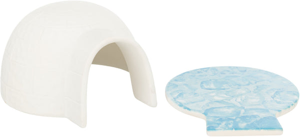 Igloo with cooling plate, mouse/hamster, ceramic, 13×9×15cm,