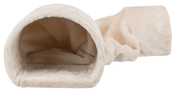 Tunnel câlin pour lapins/cochons d'Inde, peluche, 27×21×80