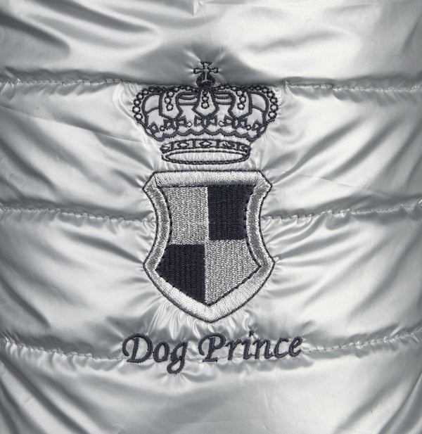 Dog Prince Winter Coat, Silver Grey