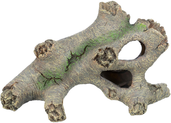 Tronc d'arbre, résine polyester, 21 cm