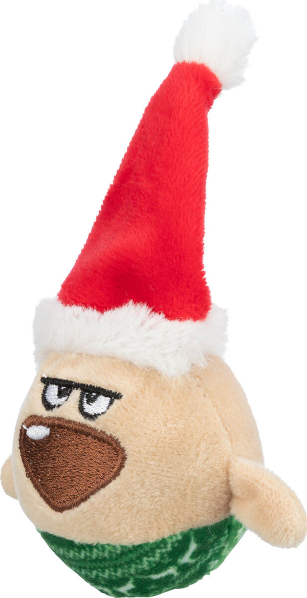 Christmas elf, rattle ball, plush, ø 6×12cm