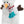 Xmas Snowman, animal to handle, soft toy, 31cm