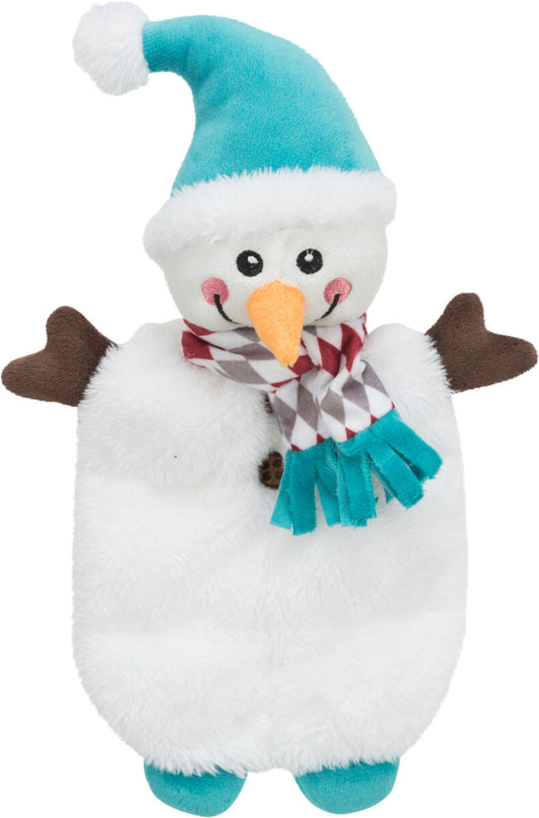 Xmas Snowman, animal to handle, soft toy, 31cm