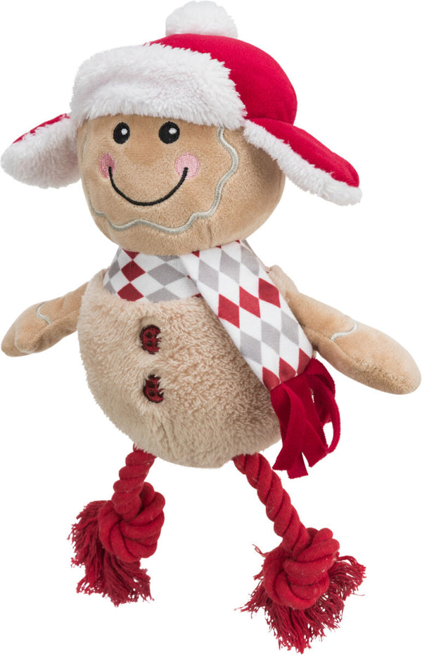 Bonhomme de pain d'épice de Noël, peluche/coton, 34 cm