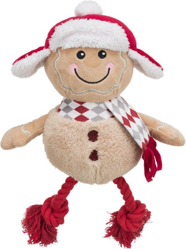 Bonhomme de pain d'épice de Noël, peluche/coton, 34 cm