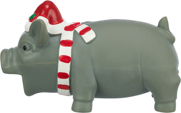 Xmas pig, latex, 16cm