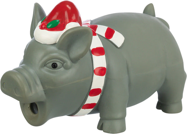 Xmas pig, latex, 16cm