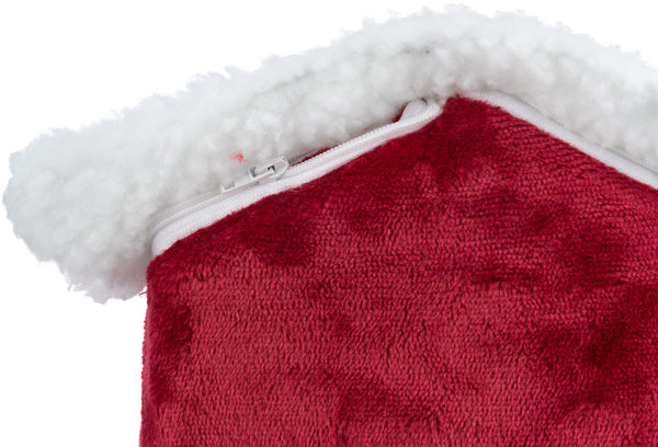 Xmas snuggle cave, Degus, 23×18×24cm, red/white