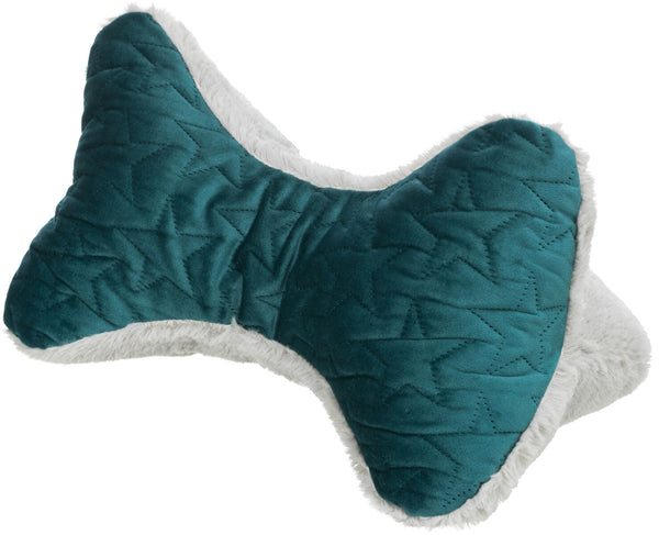 Estelle pillow, 34×20 cm, green/grey