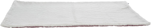 Estelle blanket, 100×70 cm, berry/grey