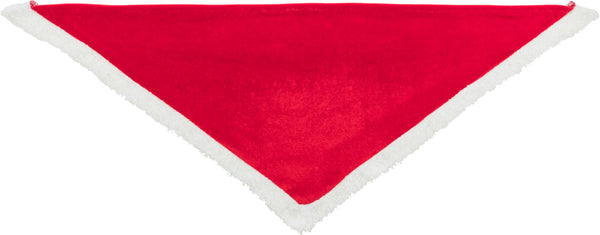 Xmas foulard, aspect velours, 75cm, rouge